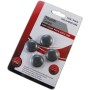 REY 4X Fundas de Goma usables en Mando para DualShock, Joystick para PS4 y Xbox One, en Negro