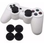 REY 4X Fundas de Goma usables en Mando para DualShock, Joystick para PS4 y Xbox One, en Negro