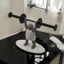 Soporte para toallas de papel con figura de levantamiento de pesas, figura de levantamiento de pesas impresa en 3D, accesorios