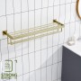 Estantes de toallas de baño multicapa montados en la pared, toalleros para baño con barras de toalla dobles, toallero de acero