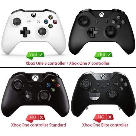 eXtremeRate Carcasa para Xbox One S/X Accesorios Protectora Suave al Tacto Placa Frontal Funda Delantera Kit de reemplazo