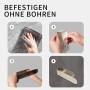 yongyongbuy Toallero sin taladrar – Barra autoadhesiva de acero inoxidable para baño y cocina, diseño moderno (20 cm)