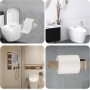 yongyongbuy Toallero sin taladrar – Barra autoadhesiva de acero inoxidable para baño y cocina, diseño moderno (20 cm)