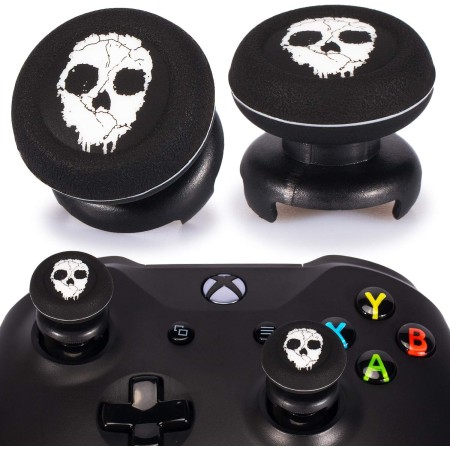 Playrealm FPS Thumbstick Grip Agarres para el Pulgar Extensor Y Impresión Caucho Silicona Apretón Cubrir 2 juegos para