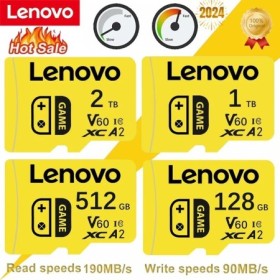 Tarjeta de memoria Lenovo, tarjeta SD Micro TF V10 ultrarrápida de 2TB