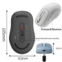 Ratón Xiaoxin Plus Ratón inalámbrico Bluetooth Crepúsculo Gris oscuro 