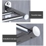 Toallero de acero inoxidable, soporte de almacenamiento doble montado en la pared para baño, cocina y hotel, toallero
