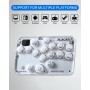 JZW-Shop Arcade Stick RGB para PS4 /Switch/Steam Deck/PC/PS3, Mando Teclado Arcade óptico multibotón Fighting Game Street