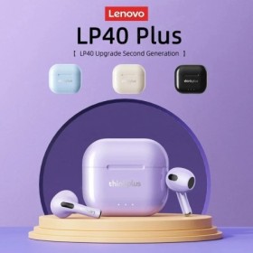 Original Lenovo LP40 Plus auriculares inalámbricos Bluetooth auricular