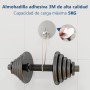 Feligio Ganchos Adhesivos para Pared Plata, Colgadores Adhesivos Resistentes y Anticorrosión, Colgador Toalla y Perchas