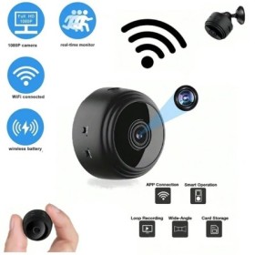 Minicámara A9 1080P HD WiFi inalámbrica, Monitor remoto de seguridad, 