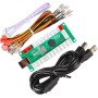 EG STARTS Zero-Delay USB Encoder to PC LED Joystick Set Compatible with LED Arcade Joystick DIY Kit Controller Part Mame Games