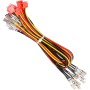 EG STARTS Zero-Delay USB Encoder to PC LED Joystick Set Compatible with LED Arcade Joystick DIY Kit Controller Part Mame Games