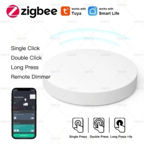 Interruptor de escena de botón Tuya ZigBee, botón pulsador de enlace i