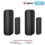 Tuya WiFi o Zigbee Sensor de puerta y ventana batería sistema de alarm