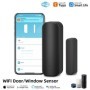 Tuya WiFi o Zigbee Sensor de puerta y ventana batería sistema de alarm