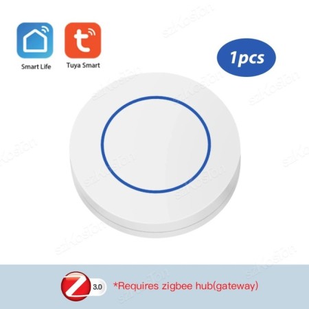 Tuya Zigbee botón inteligente interruptor de escena inalámbrico automa