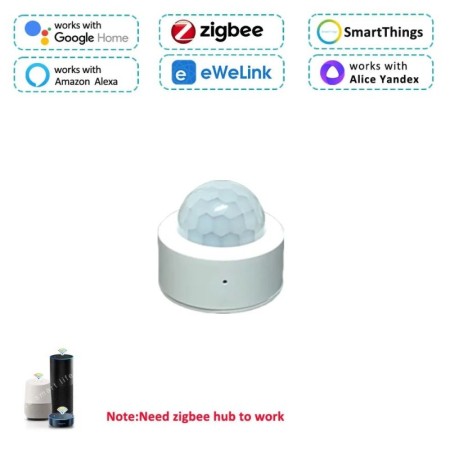Sensor de movimiento PIR Zigbee, Detector infrarrojo inalámbrico de mo
