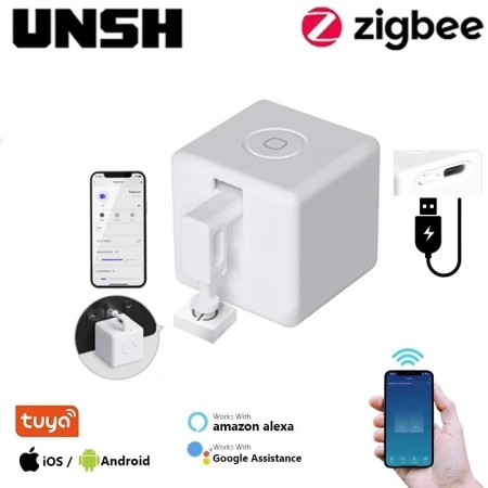 Tuya Zigbee inteligente recargable táctil Fingerbot Plus Robot botón e