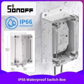 Nueva caja de conexiones SONOFF IP66 ABS + funda impermeable para PC p