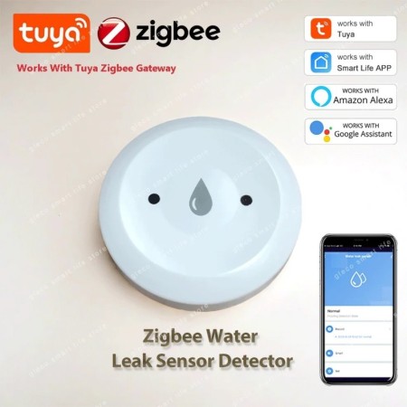 Smart Life-Detector de fugas de agua Tuya Zigbee, Sensor de inundación