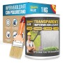 [1kg + Brocha] Impermeabilizante Transparente con Poliuretano, Sellador Impermeable Fugas Agua, Revestimiento Impermeable