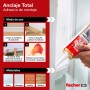 fischer - Anclaje Total, Adhesivo de montaje de Pegado Rápido en 3 segundos, Pegamento Fuerte Multimaterial Soporta hasta 600