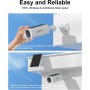 ANRAN 2K Cámara Vigilancia Exterior con Batería Recargabl, Cámara de Panel Solar Integrado de Seguridad sin Cables, 2.4 GHz