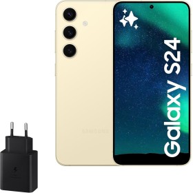 Samsung Galaxy S24 y Cargador 45W, Teléfono Móvil con IA, Smartphone Android, 8 GB RAM, 256 GB Almacenamiento, Cámara 50MP,