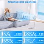 Oscillating Quiet Portable Standing Fan with Remote, 9" Foldable 7200mAh Rechargeable Battery USB C Fans, Height Adjustable