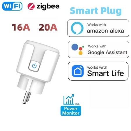 Enchufe inteligente ZigBee WiFi EU16A/20A con sincronización Control d