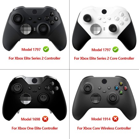eXtremeRate Carcasa para Xbox One Elite Protectora Placa Frontal Reemplazo Kit Cubierta Shell Funda para Xbox One Elite Series 2