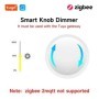 Interruptor de perilla inteligente Tuya ZigBee, atenuador giratorio in