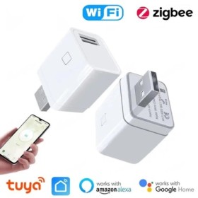 Adaptador de corriente inteligente con WiFi, interruptor Mini USB, Zig