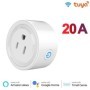 Tuya WiFi enchufe inteligente estándar de EE. UU. 20/10A salida WiFi p