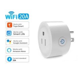 Tuya WiFi enchufe inteligente estándar de EE. UU. 20/10A salida WiFi p