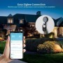 Tuya Zigbee-Sensor de temperatura y humedad colgante, termómetro de vi