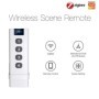 TUYA ZigBee casa inteligente interruptor de escena inalámbrico 4 entra