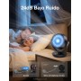 Acoolir Table Fan, 24dB Silent Fan for Sleeping, Double Oscillation 70° Horizontal & 100° Vertical, 3 Speeds, Portable Fan for