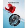 Acoolir Table Fan, 24dB Silent Fan for Sleeping, Double Oscillation 70° Horizontal & 100° Vertical, 3 Speeds, Portable Fan for