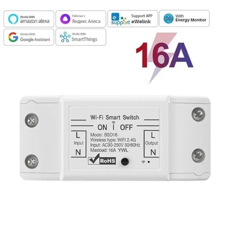 ‌ Interruptor inteligente WiFi de 16A, plataforma doble, interruptor d