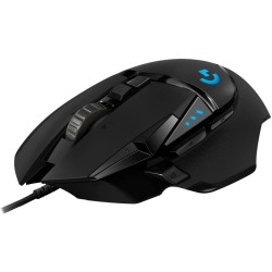 Logitech G G502 HERO Ratón Gaming con Cable Alto Rendimiento, Captor HERO 25K, 25,600 DPI, RGB, Peso Personalizable, 11 Botones