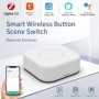 ZigBee-interruptor inalámbrico Tuya con botón inteligente, compatible 