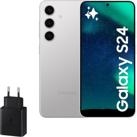 Samsung Galaxy S24 y Cargador 45W, Teléfono Móvil con IA, Smartphone Android, 8 GB RAM, 256 GB Almacenamiento, Cámara 50MP,