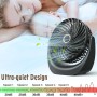 USB fan, portable fan, mini silent fan, five speed adjustable wind speed, 360° adjustable angle, 4000 mAh rechargeable battery,