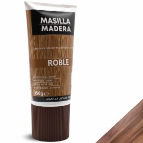 TECHZOCO Masilla Madera Roble, Ideal para rellenar y y reparar madera al interior, Masilla lista al uso, Rellenadora de