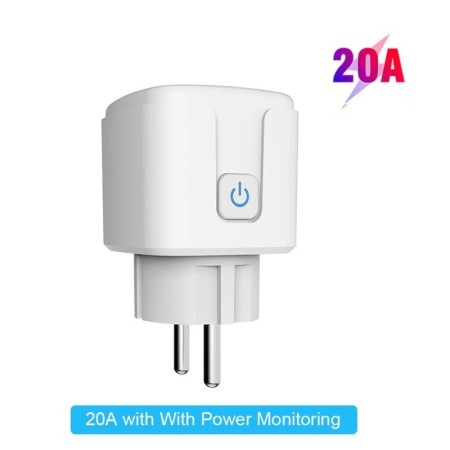 Enchufe inteligente Tuya EU16A/20A, enchufe inteligente Wifi con monit