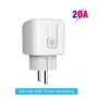 Enchufe inteligente Tuya EU16A/20A, enchufe inteligente Wifi con monit
