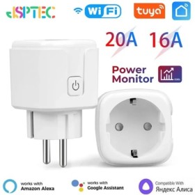 Enchufe inteligente Tuya EU16A/20A, enchufe inteligente Wifi con monit