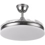 JARDIN202 - LED Ceiling Fan with 4 Blades 3500-4000-6500K Timer, 6 Speeds, Retractable Blades | Rate (White)